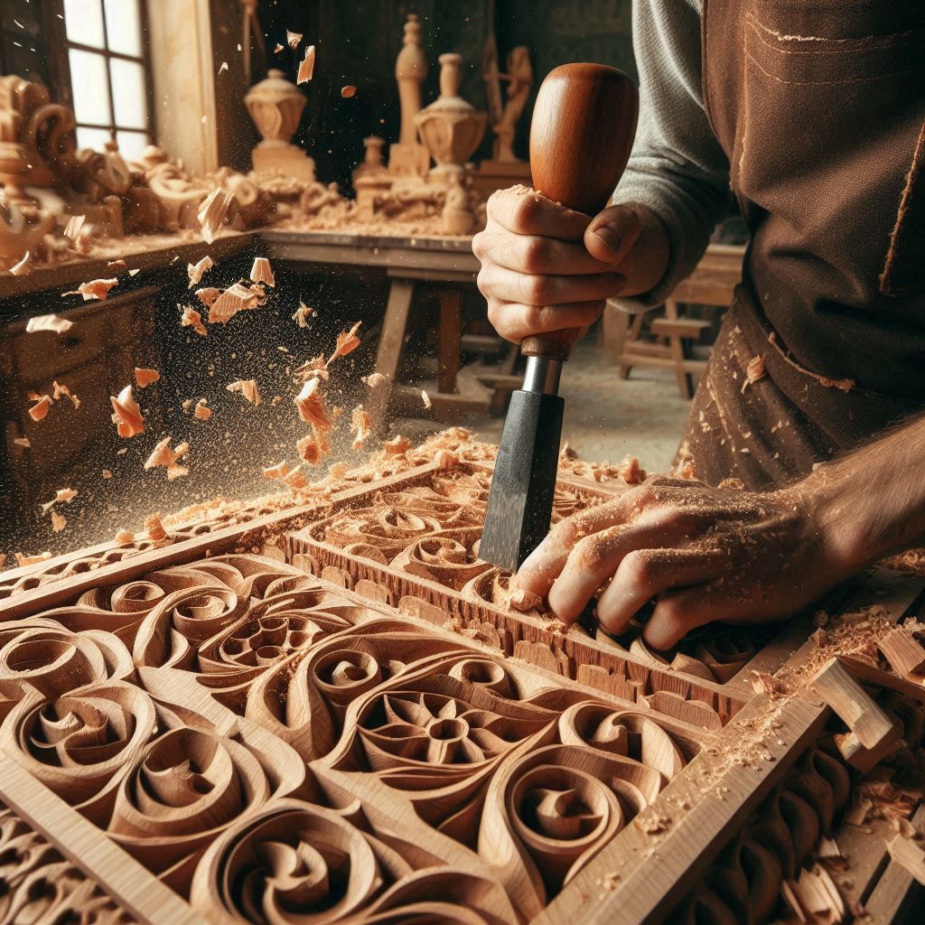 Hand-Carved Wood Art